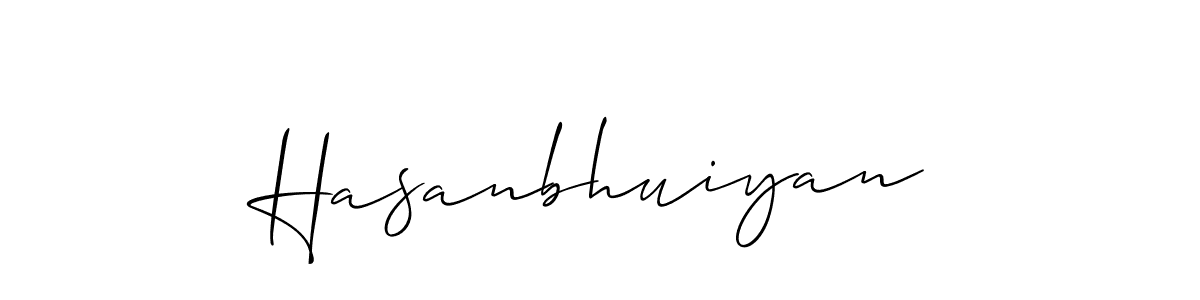 Create a beautiful signature design for name Hasanbhuiyan. With this signature (Allison_Script) fonts, you can make a handwritten signature for free. Hasanbhuiyan signature style 2 images and pictures png