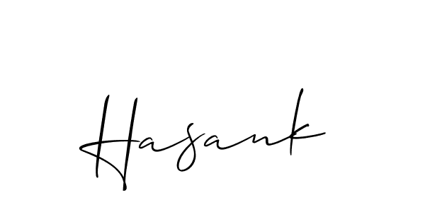 Make a beautiful signature design for name Hasank. Use this online signature maker to create a handwritten signature for free. Hasank signature style 2 images and pictures png