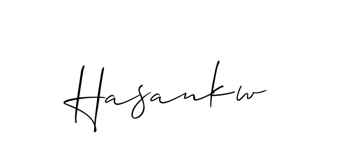 if you are searching for the best signature style for your name Hasankw. so please give up your signature search. here we have designed multiple signature styles  using Allison_Script. Hasankw signature style 2 images and pictures png