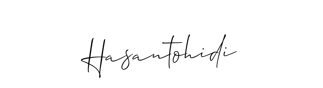 Make a beautiful signature design for name Hasantohidi. With this signature (Allison_Script) style, you can create a handwritten signature for free. Hasantohidi signature style 2 images and pictures png