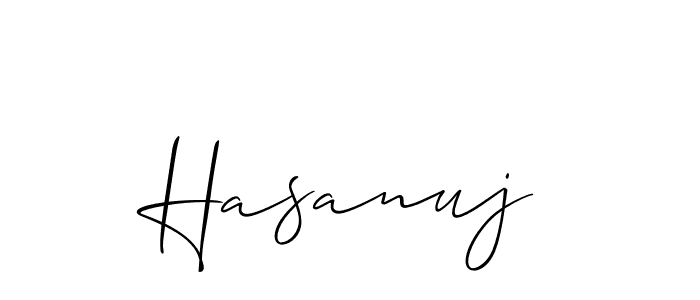 Also You can easily find your signature by using the search form. We will create Hasanuj name handwritten signature images for you free of cost using Allison_Script sign style. Hasanuj signature style 2 images and pictures png