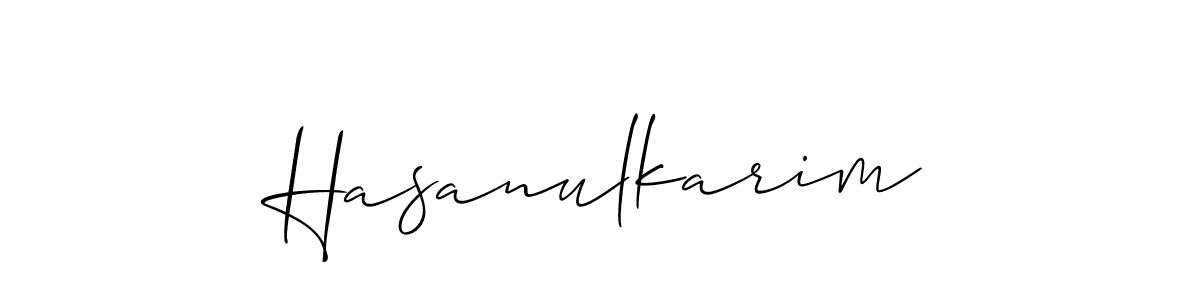 Make a beautiful signature design for name Hasanulkarim. Use this online signature maker to create a handwritten signature for free. Hasanulkarim signature style 2 images and pictures png