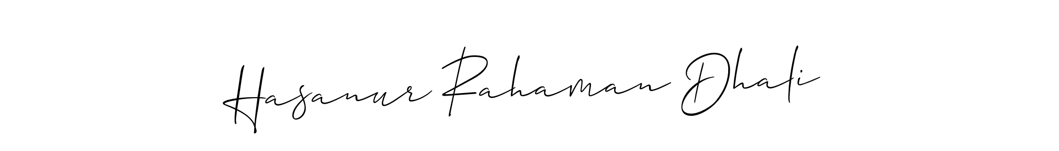 You can use this online signature creator to create a handwritten signature for the name Hasanur Rahaman Dhali. This is the best online autograph maker. Hasanur Rahaman Dhali signature style 2 images and pictures png