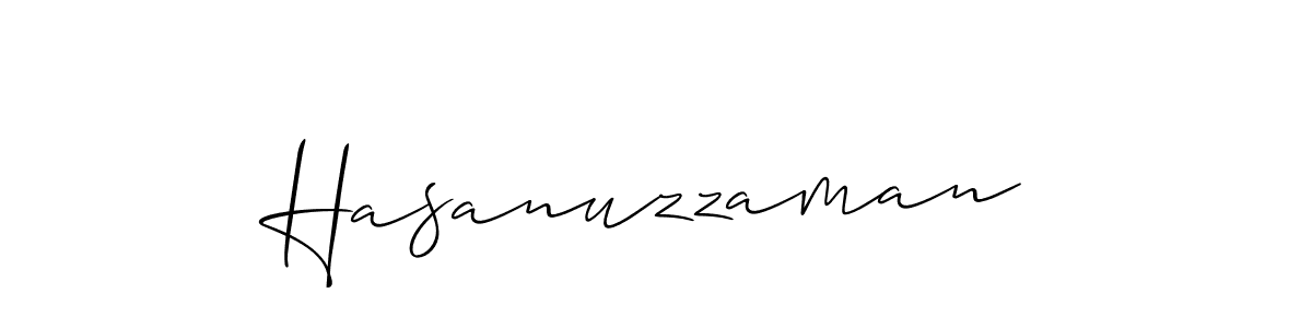 Also we have Hasanuzzaman name is the best signature style. Create professional handwritten signature collection using Allison_Script autograph style. Hasanuzzaman signature style 2 images and pictures png