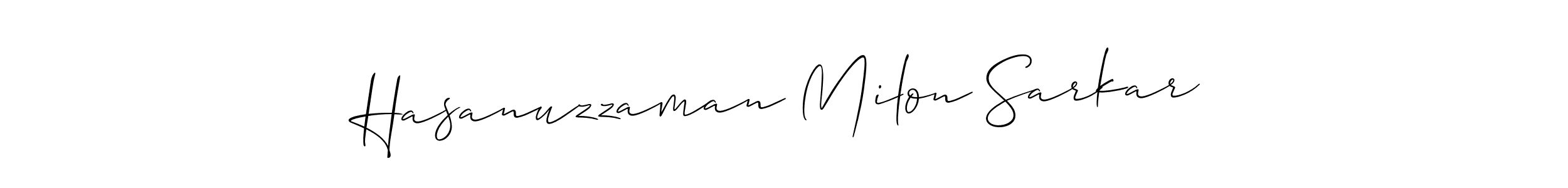 See photos of Hasanuzzaman Milon Sarkar official signature by Spectra . Check more albums & portfolios. Read reviews & check more about Allison_Script font. Hasanuzzaman Milon Sarkar signature style 2 images and pictures png