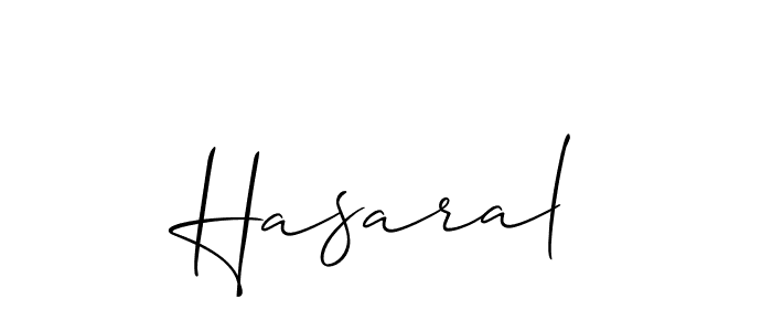 How to Draw Hasaral signature style? Allison_Script is a latest design signature styles for name Hasaral. Hasaral signature style 2 images and pictures png