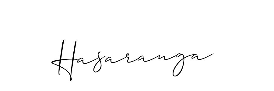 Create a beautiful signature design for name Hasaranga. With this signature (Allison_Script) fonts, you can make a handwritten signature for free. Hasaranga signature style 2 images and pictures png