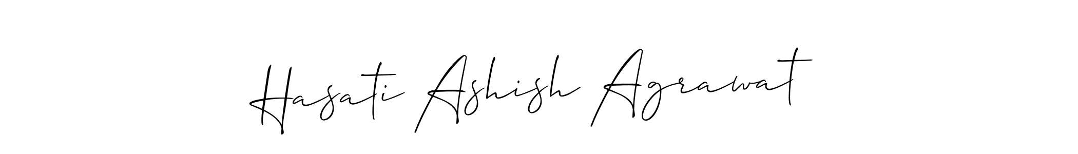 Similarly Allison_Script is the best handwritten signature design. Signature creator online .You can use it as an online autograph creator for name Hasati Ashish Agrawat. Hasati Ashish Agrawat signature style 2 images and pictures png