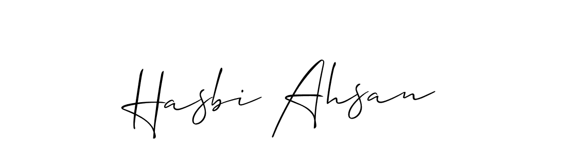 How to Draw Hasbi Ahsan signature style? Allison_Script is a latest design signature styles for name Hasbi Ahsan. Hasbi Ahsan signature style 2 images and pictures png