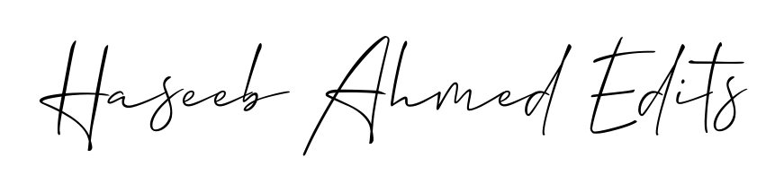A timeless handwritten aesthetic for Haseeb Ahmed Edits. The Allison_Script font gives your signature a handcrafted feel with natural curves. Haseeb Ahmed Edits signature style 2 images and pictures png
