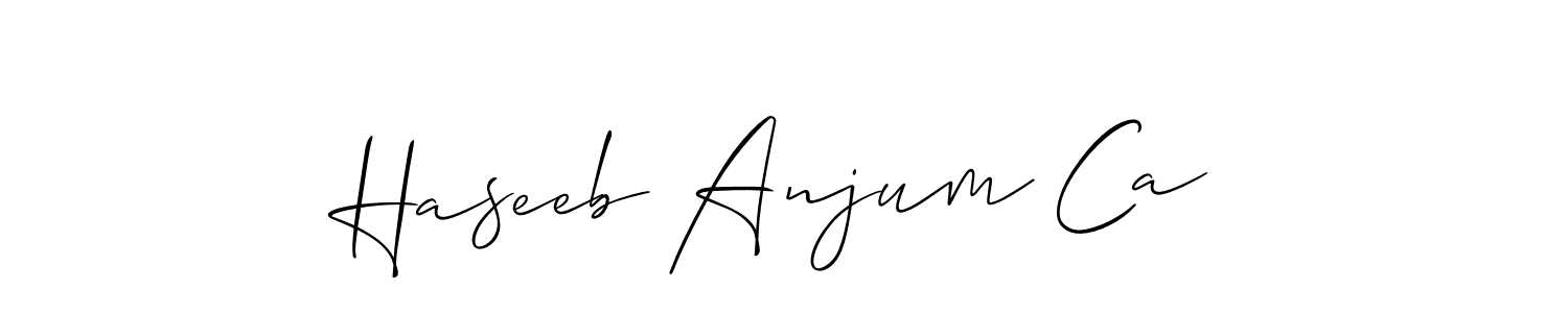 Here are the top 10 professional signature styles for the name Haseeb Anjum Ca. These are the best autograph styles you can use for your name. Haseeb Anjum Ca signature style 2 images and pictures png