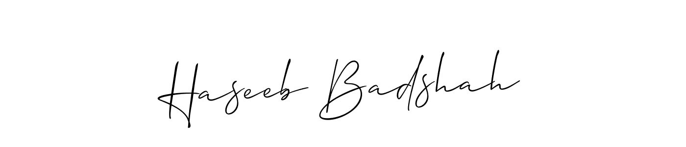 Best and Professional Signature Style for Haseeb Badshah. Allison_Script Best Signature Style Collection. Haseeb Badshah signature style 2 images and pictures png