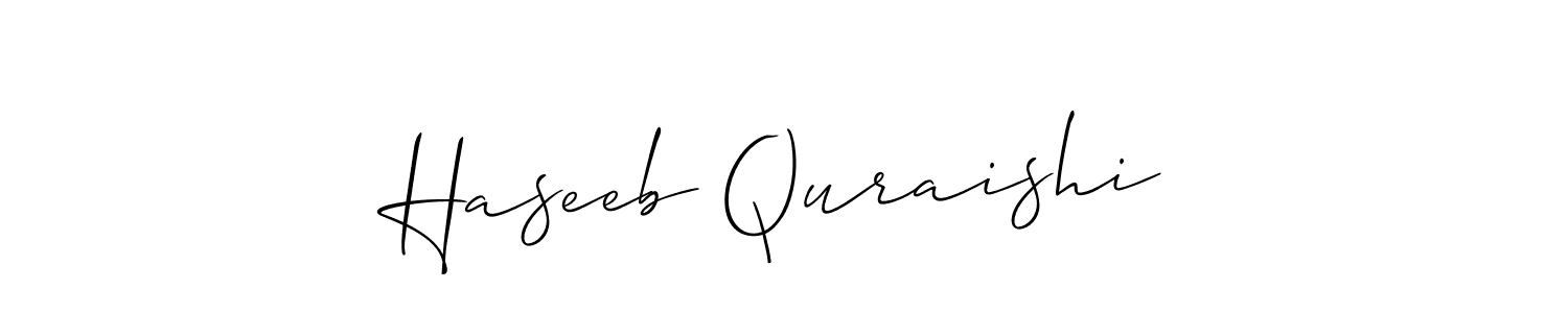 You can use this online signature creator to create a handwritten signature for the name Haseeb Quraishi. This is the best online autograph maker. Haseeb Quraishi signature style 2 images and pictures png