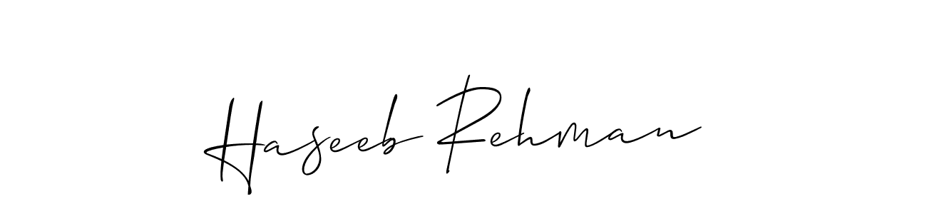 Also we have Haseeb Rehman name is the best signature style. Create professional handwritten signature collection using Allison_Script autograph style. Haseeb Rehman signature style 2 images and pictures png