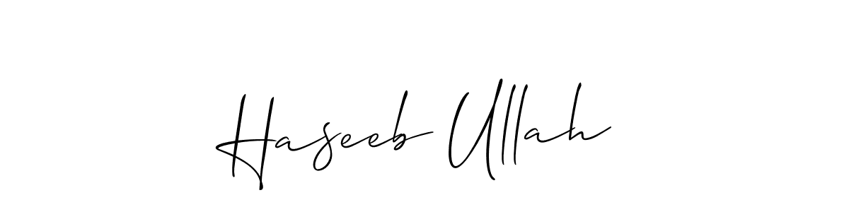 Make a short Haseeb Ullah signature style. Manage your documents anywhere anytime using Allison_Script. Create and add eSignatures, submit forms, share and send files easily. Haseeb Ullah signature style 2 images and pictures png