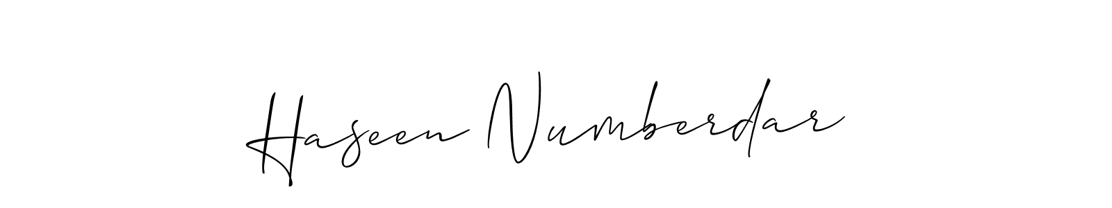 Best and Professional Signature Style for Haseen Numberdar. Allison_Script Best Signature Style Collection. Haseen Numberdar signature style 2 images and pictures png