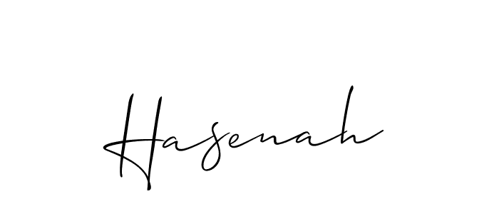 Also we have Hasenah name is the best signature style. Create professional handwritten signature collection using Allison_Script autograph style. Hasenah signature style 2 images and pictures png