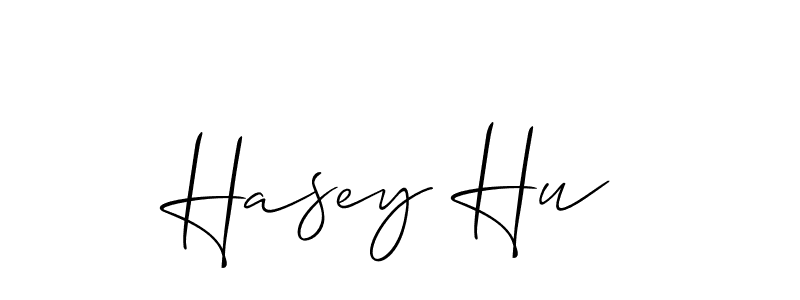 Make a short Hasey Hu signature style. Manage your documents anywhere anytime using Allison_Script. Create and add eSignatures, submit forms, share and send files easily. Hasey Hu signature style 2 images and pictures png