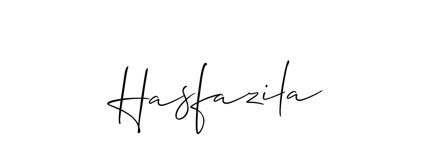 How to Draw Hasfazila signature style? Allison_Script is a latest design signature styles for name Hasfazila. Hasfazila signature style 2 images and pictures png