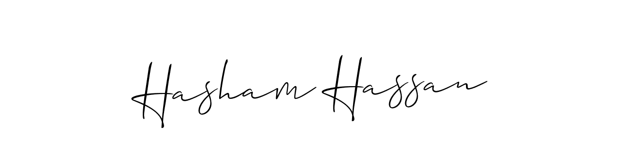 Make a short Hasham Hassan signature style. Manage your documents anywhere anytime using Allison_Script. Create and add eSignatures, submit forms, share and send files easily. Hasham Hassan signature style 2 images and pictures png