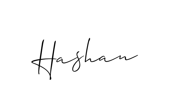 The best way (Allison_Script) to make a short signature is to pick only two or three words in your name. The name Hashan include a total of six letters. For converting this name. Hashan signature style 2 images and pictures png