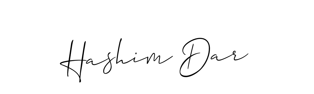 Create a beautiful signature design for name Hashim Dar. With this signature (Allison_Script) fonts, you can make a handwritten signature for free. Hashim Dar signature style 2 images and pictures png