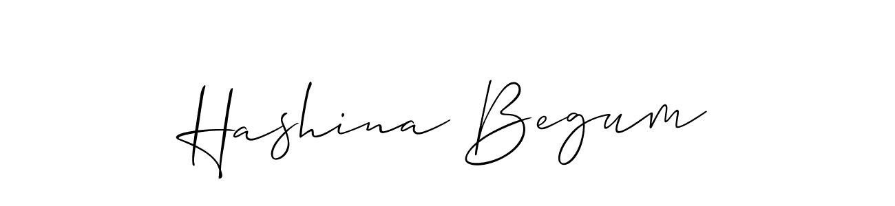 Also we have Hashina Begum name is the best signature style. Create professional handwritten signature collection using Allison_Script autograph style. Hashina Begum signature style 2 images and pictures png