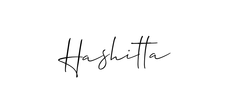 You should practise on your own different ways (Allison_Script) to write your name (Hashitta) in signature. don't let someone else do it for you. Hashitta signature style 2 images and pictures png