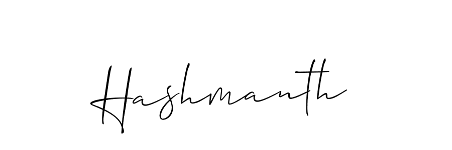 Allison_Script is a professional signature style that is perfect for those who want to add a touch of class to their signature. It is also a great choice for those who want to make their signature more unique. Get Hashmanth name to fancy signature for free. Hashmanth signature style 2 images and pictures png