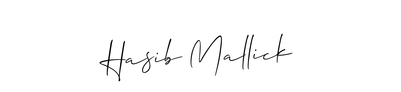 Design your own signature with our free online signature maker. With this signature software, you can create a handwritten (Allison_Script) signature for name Hasib Mallick. Hasib Mallick signature style 2 images and pictures png