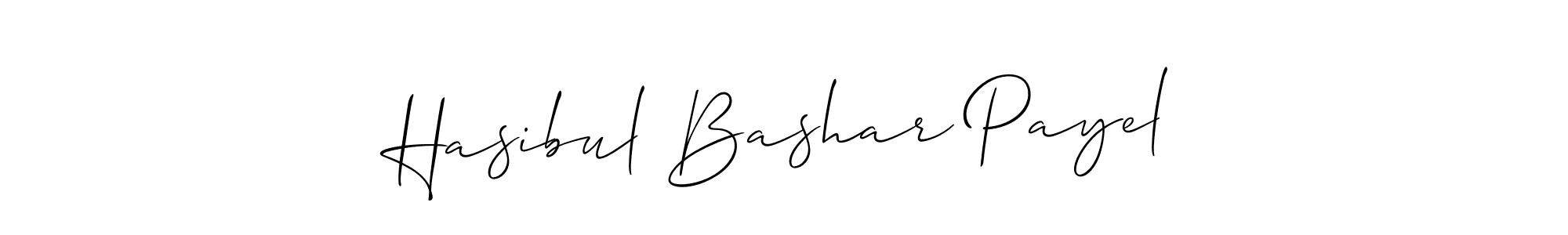 Also we have Hasibul Bashar Payel name is the best signature style. Create professional handwritten signature collection using Allison_Script autograph style. Hasibul Bashar Payel signature style 2 images and pictures png