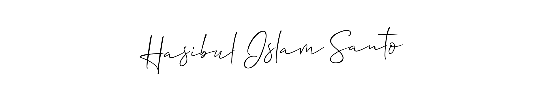 Allison_Script is a professional signature style that is perfect for those who want to add a touch of class to their signature. It is also a great choice for those who want to make their signature more unique. Get Hasibul Islam Santo name to fancy signature for free. Hasibul Islam Santo signature style 2 images and pictures png