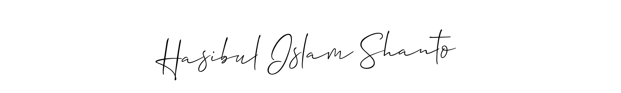 It looks lik you need a new signature style for name Hasibul Islam Shanto. Design unique handwritten (Allison_Script) signature with our free signature maker in just a few clicks. Hasibul Islam Shanto signature style 2 images and pictures png