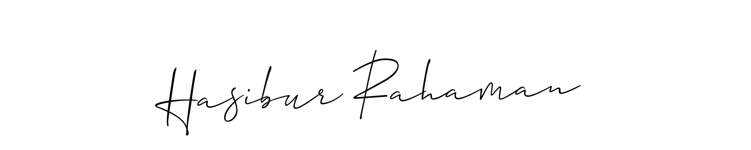 Use a signature maker to create a handwritten signature online. With this signature software, you can design (Allison_Script) your own signature for name Hasibur Rahaman. Hasibur Rahaman signature style 2 images and pictures png