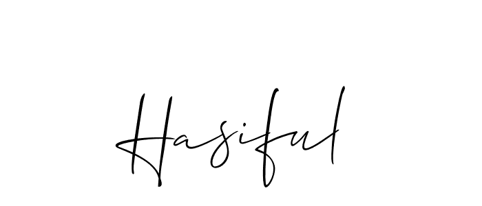 Best and Professional Signature Style for Hasiful. Allison_Script Best Signature Style Collection. Hasiful signature style 2 images and pictures png