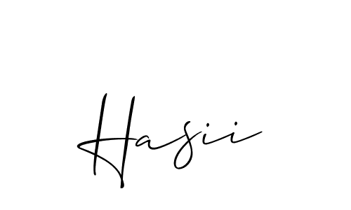 How to Draw Hasii signature style? Allison_Script is a latest design signature styles for name Hasii. Hasii signature style 2 images and pictures png