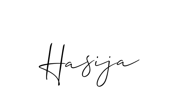 You should practise on your own different ways (Allison_Script) to write your name (Hasija) in signature. don't let someone else do it for you. Hasija signature style 2 images and pictures png