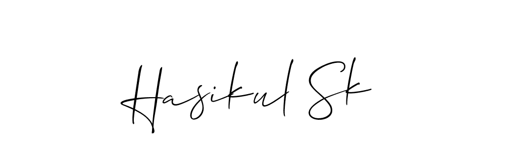 You can use this online signature creator to create a handwritten signature for the name Hasikul Sk. This is the best online autograph maker. Hasikul Sk signature style 2 images and pictures png