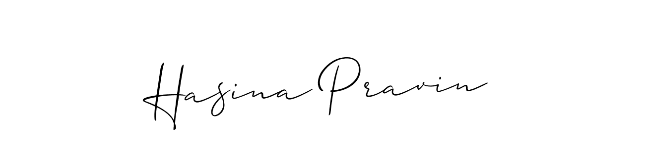 The best way (Allison_Script) to make a short signature is to pick only two or three words in your name. The name Hasina Pravin include a total of six letters. For converting this name. Hasina Pravin signature style 2 images and pictures png