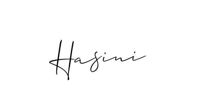 How to make Hasini  name signature. Use Allison_Script style for creating short signs online. This is the latest handwritten sign. Hasini  signature style 2 images and pictures png