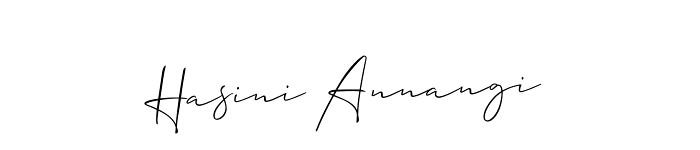 Make a beautiful signature design for name Hasini Annangi. Use this online signature maker to create a handwritten signature for free. Hasini Annangi signature style 2 images and pictures png