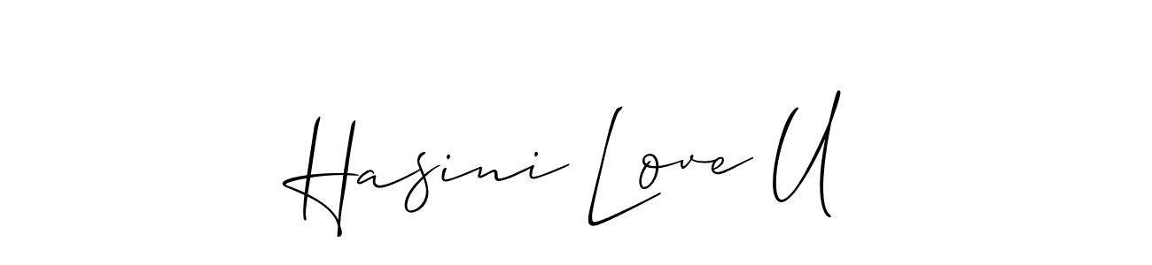 How to Draw Hasini Love U signature style? Allison_Script is a latest design signature styles for name Hasini Love U. Hasini Love U signature style 2 images and pictures png