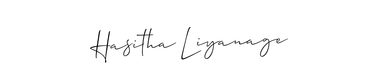 How to Draw Hasitha Liyanage signature style? Allison_Script is a latest design signature styles for name Hasitha Liyanage. Hasitha Liyanage signature style 2 images and pictures png