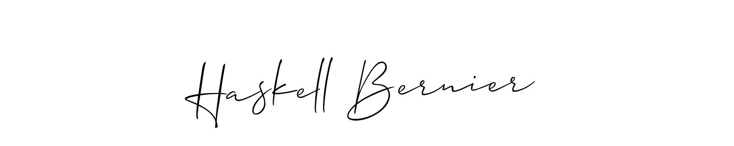 Best and Professional Signature Style for Haskell Bernier. Allison_Script Best Signature Style Collection. Haskell Bernier signature style 2 images and pictures png