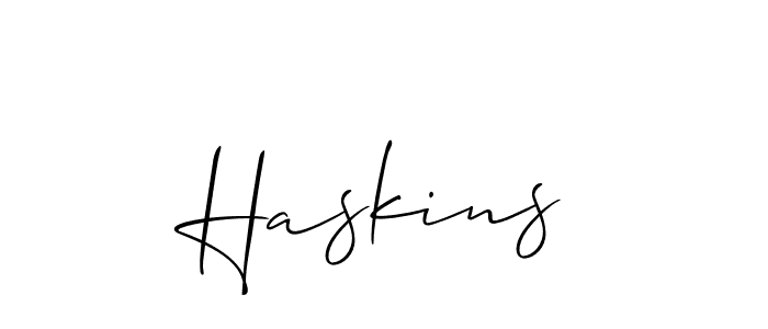 Also we have Haskins name is the best signature style. Create professional handwritten signature collection using Allison_Script autograph style. Haskins signature style 2 images and pictures png