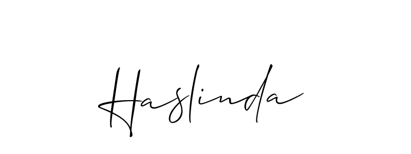 Haslinda stylish signature style. Best Handwritten Sign (Allison_Script) for my name. Handwritten Signature Collection Ideas for my name Haslinda. Haslinda signature style 2 images and pictures png