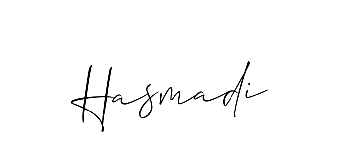 How to Draw Hasmadi signature style? Allison_Script is a latest design signature styles for name Hasmadi. Hasmadi signature style 2 images and pictures png