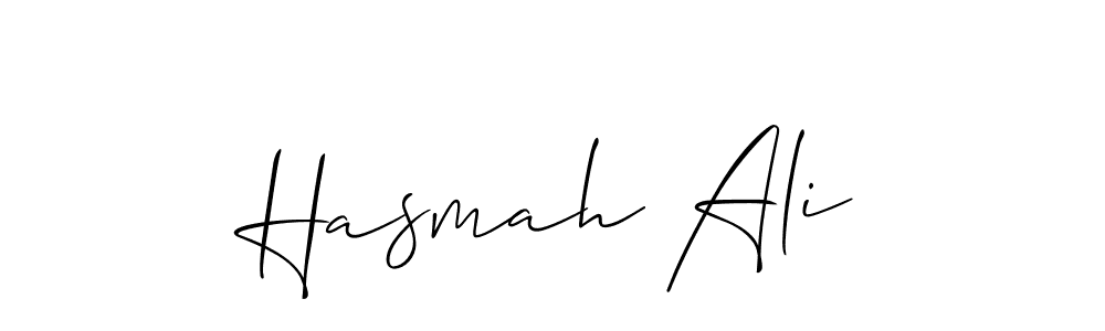 Hasmah Ali stylish signature style. Best Handwritten Sign (Allison_Script) for my name. Handwritten Signature Collection Ideas for my name Hasmah Ali. Hasmah Ali signature style 2 images and pictures png