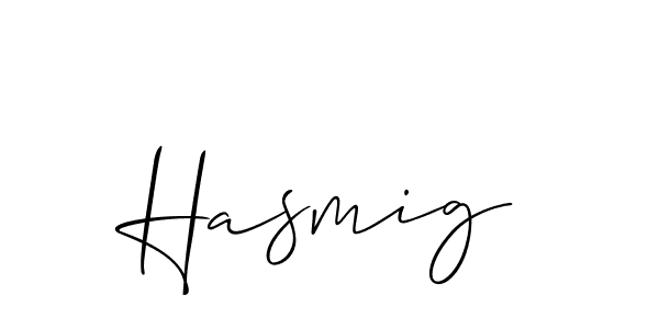 The best way (Allison_Script) to make a short signature is to pick only two or three words in your name. The name Hasmig include a total of six letters. For converting this name. Hasmig signature style 2 images and pictures png