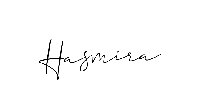 Make a beautiful signature design for name Hasmira. Use this online signature maker to create a handwritten signature for free. Hasmira signature style 2 images and pictures png